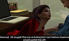 Evli kadınların komşusuyla Sims 4'te sıcak bir karşılaşması